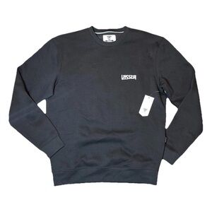 Vissla Black Mountain Wave Sweatshirt White Blue NWT Men’s Medium